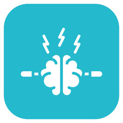 Obraz premium Electroconvulsive Therapy icon vector image. Can be used for Psychiatry.