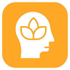 Mindfulness icon vector image. Can be used for Psychiatry.