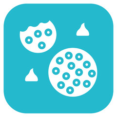 Chocolate Chip icon vector image. Can be used for Icecream Shop.