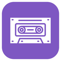 Cassette Tape icon vector image. Can be used for Eighties.