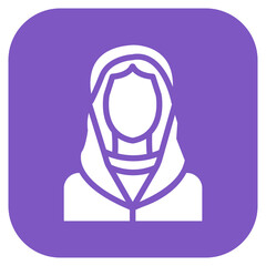 Madonna icon vector image. Can be used for Eighties.