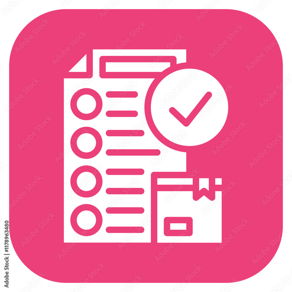 Poster acceptance criteria icon vector image. can be used for scrum development.