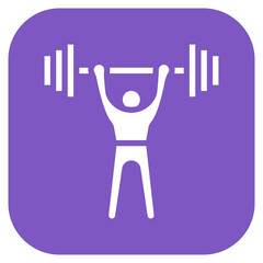 Fototapeta premium Weightlifting Competition icon vector image. Can be used for Weightlifting.