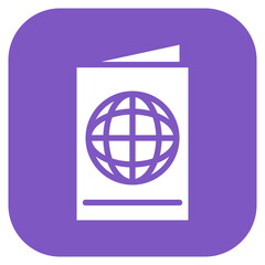 Passport icon vector image. Can be used for Honeymoon.
