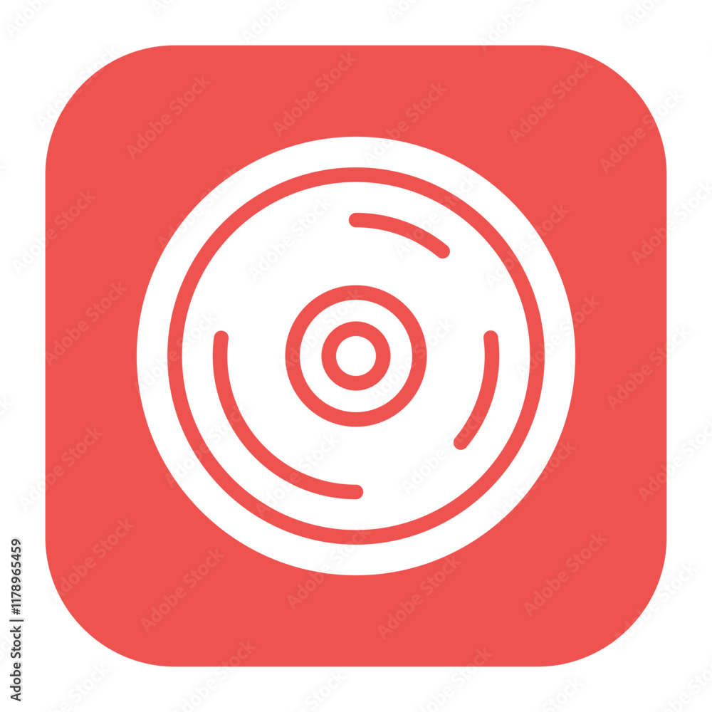 Aufkleber record button icon vector image. can be used for podcast.