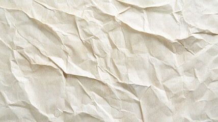 Obraz premium Beige wrinkled paper background recycled from paper packaging