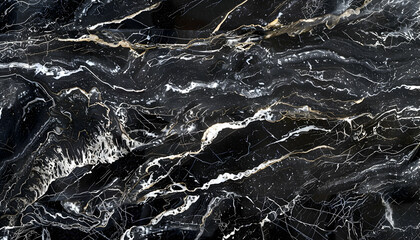 Fototapeta premium Black and White Marble Texture Abstract Background Illustration