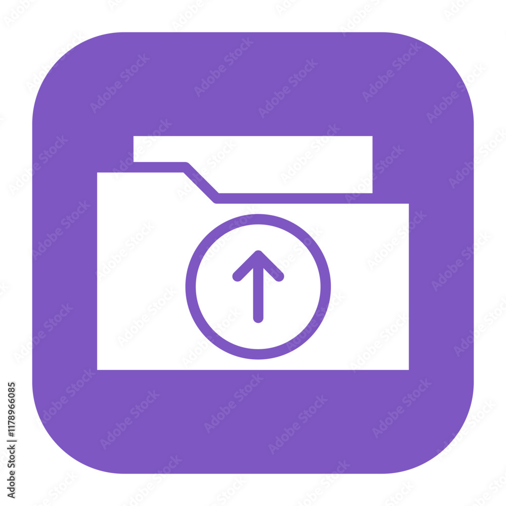 Poster upload icon vector image. can be used for podcast.