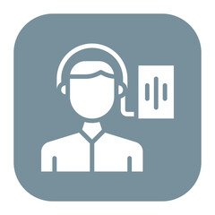 Podcast Listener icon vector image. Can be used for Podcast.