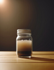 Glass Jar of Winter Herbal Remedy 