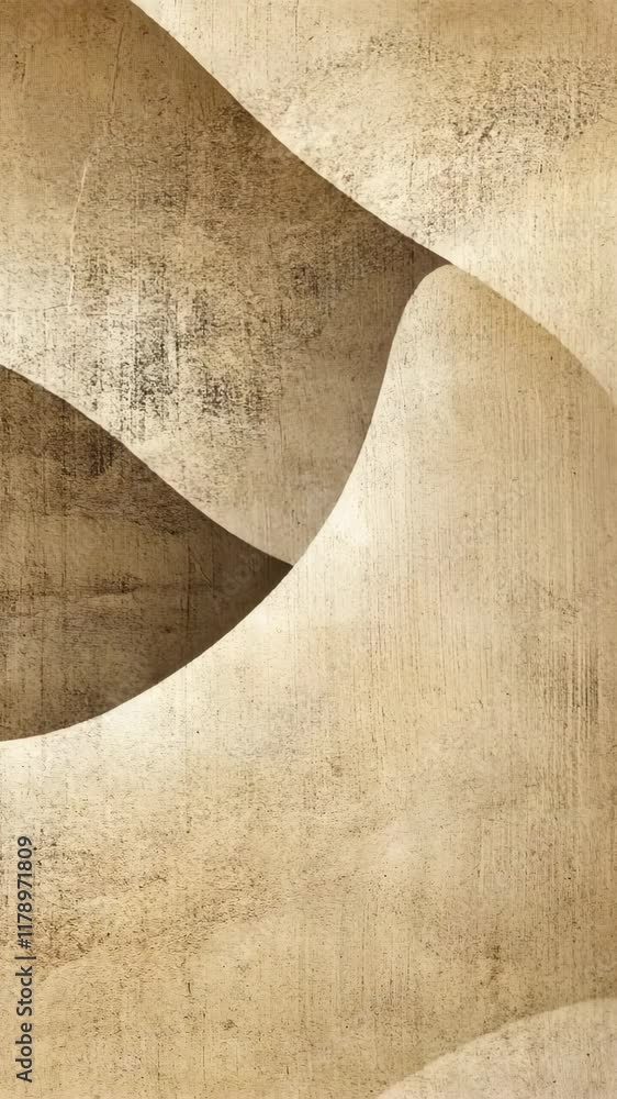 Poster abstract geometric shapes in earthy tones create a modern artistic background for decor or design pr
