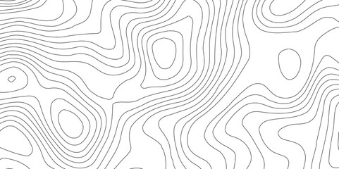 Abstract topography contour map background design,Modern design with White topographic wavy pattern design,Geographic mountain terrain.The topo contour map with terrain. 