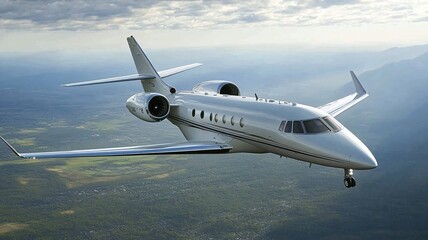 Obraz premium private jet airplane in the sky