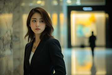 Naklejka premium キャリアウーマンの女性・女性活躍のイメージ