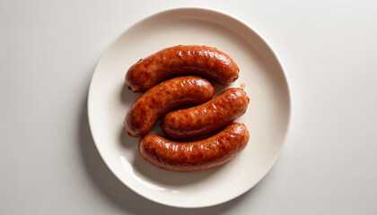 Longganisa Sausage Grilled Close-up Flat Lay Breakfast