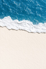 Ocean Wave and Sandy Beach