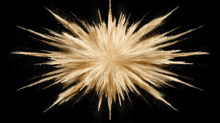 Explosion of Powder Colors Isolated on black Background, Vibrant and Dynamic Burst of Pigments, Artistic Colorful Powder Explosion for Creative and Design Projects, Abstract Splash of Bright Hues