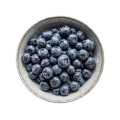 Fresh Blueberries in a Bowl: A close-up view of a bowl filled with plump, juicy blueberries, showcasing their vibrant blue color and natural beauty.  