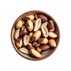 A Bowl Full of Brazil Nuts: A close-up photo showcasing a bowl brimming with Brazil nuts, their unique shape and rich brown color on display. The nuts are arranged in a visually appealing.
