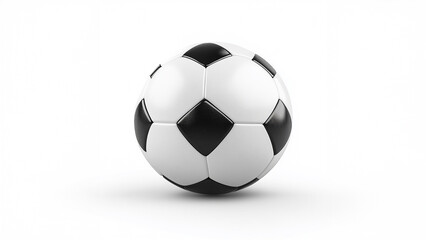 Fototapeta premium Soccer ball, Football, isolated on white background, full depth of field