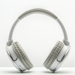 Elegant gray over-ear headphones, showcasing modern design and comfort.