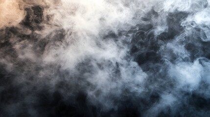 Fototapeta premium Abstract Smoke on black Background