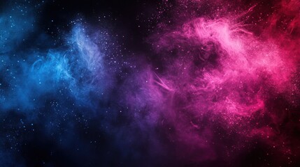 Fototapeta premium Dark gradient background blue magenta pink purple black colors, grainy texture effect, banner poster cover abstract design