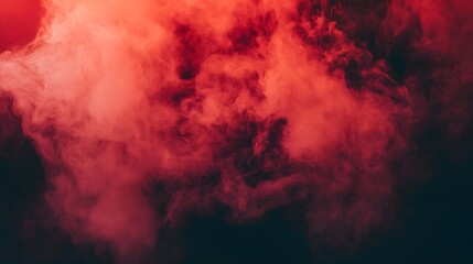 Red smoke, Abstract Smoke on black Background