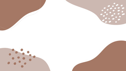 ベージュと茶色の流体シェイプ背景
Beige and brown fluid shapes background
