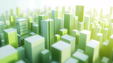 Fototapeta premium Minimalist futuristic city buildings