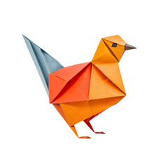 Origami Bird:  A vibrant and intricate origami bird, crafted from folded paper,  captures the beauty of this traditional Japanese art form.