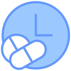 Dosage Icon Outline Blue