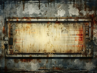 Superb vintage horizontal scanlines with vignette border retro cctv or vhs video white noise