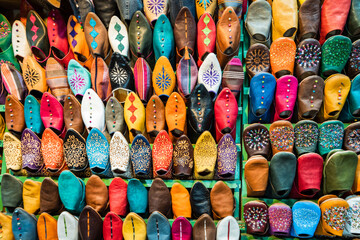 Babouche for sale, Marrakesh. Morocco