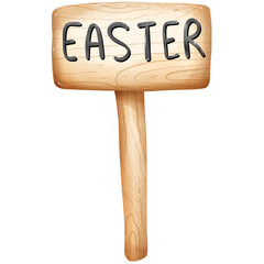 Watercolor Gnaome carrot Easter Day ,happy Easter Day 