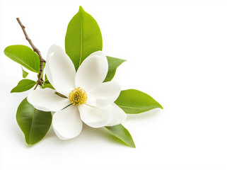 Fototapeta premium Magnolia flower isolated