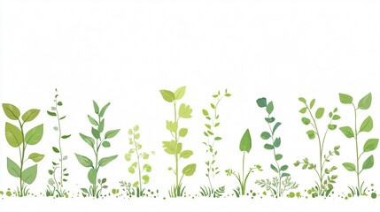 Lush Green Plant Illustration: A Botanical Delight