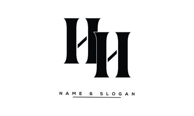HH Abstract Letters Logo Monogram