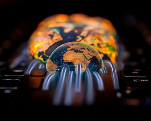 Global network connection concept.