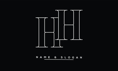 HH Abstract Letters Logo Monogram