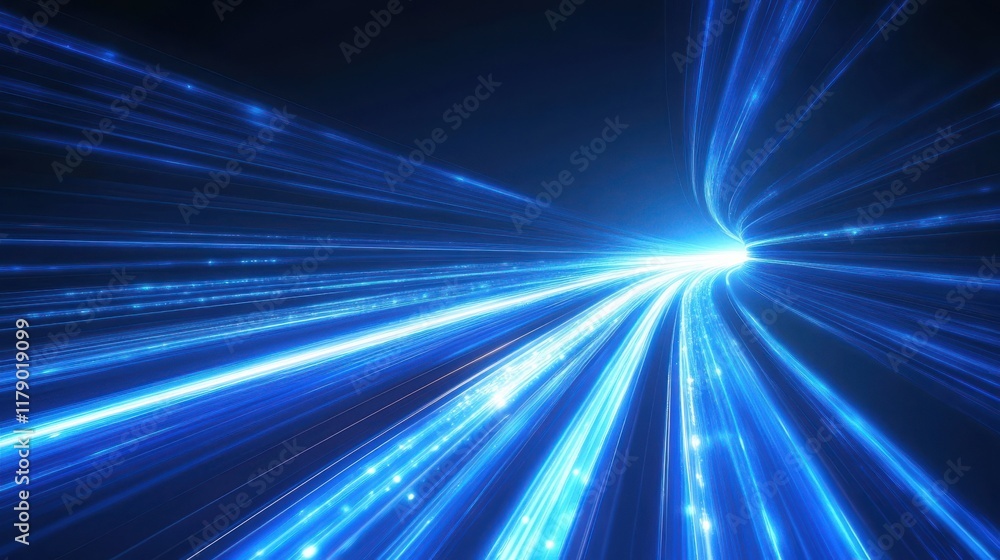 Poster blue abstract technology vector background, speed connection network technology concept, futuristic 