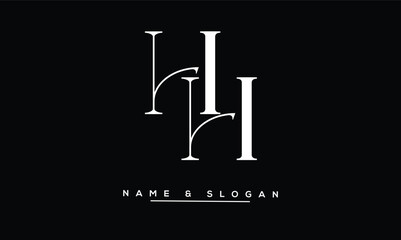 HH Abstract Letters Logo Monogram