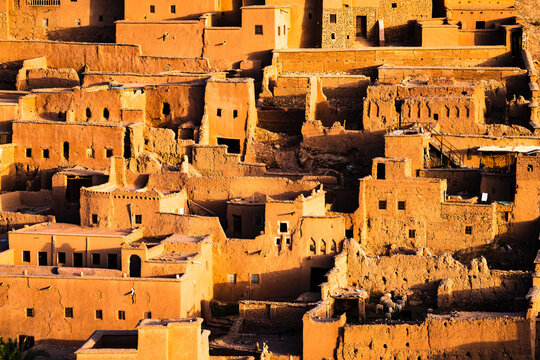 Houses in the old town, Ait Benhaddou, Morocco