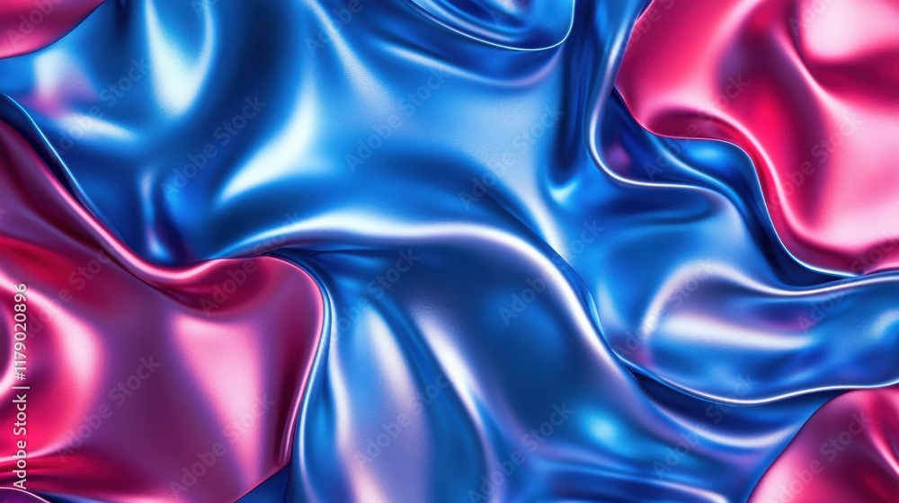 Poster abstract background in blue and red colors. geometric background with gradient. shiny texture