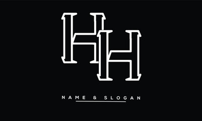 HH Abstract Letters Logo Monogram