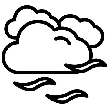 black clouds blowing wind simple art clip art preview