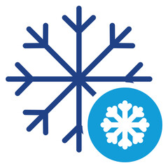Snow Icon Dual Tone Color