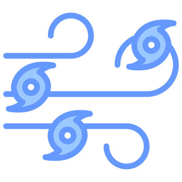 blue wind swirls hurricane icon clip art preview