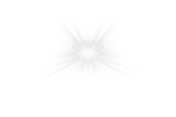 sun shine spike lens flare effect isolated on white or transparent png