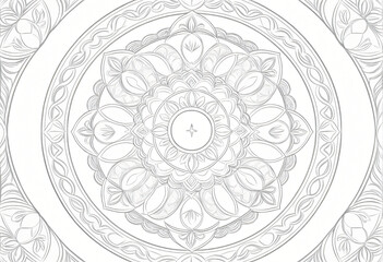 Easter mandala pattern